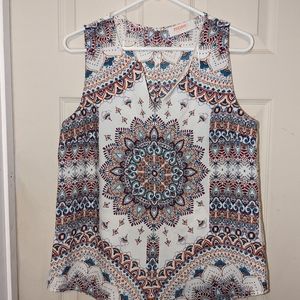 RENEE C - Jory Split Neck Blouse M